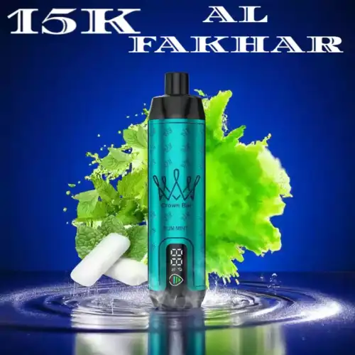 AL FAKHAR 15000 Puffs GUM MINT Erfrischende Minze trifft auf süße Kaugummi Note