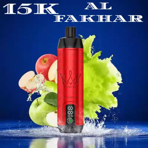 AL FAKHER 15000 Züge Einweg-Vape mit Erfrischen Sie Ihre Sinne mit ZWEI ÄPFEL Aromen