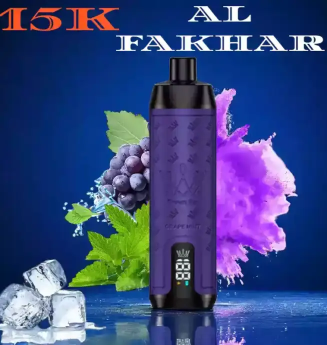 AL FAKHAR 15000 Züge GRAPE MINT Eiskalter Genuss