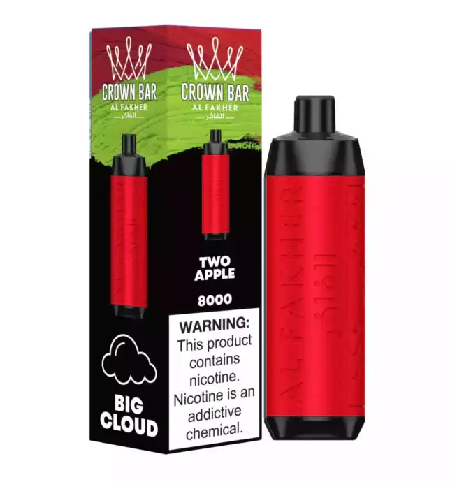 AL FAKHAR 8000 Züge Einweg-Vape Erfrischender TWO APPLE Genuss - immagine 2