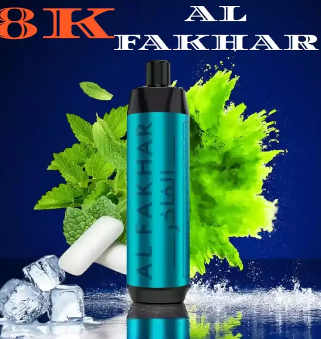 AL FAKHAR 8000 puffs disposable vape GUM MINT flavor Refreshingly sweet