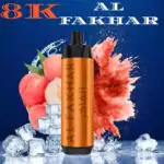 AL FAKHAR 8000 Züge Einweg-Vape Saftiges Pfirsicheis für ein erfrischendes Dampferlebnis