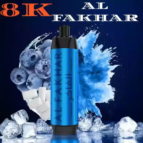 AL FAKHAR 8000 Züge Saftige Blaubeere & Kaugummi-Note perfekt vereint