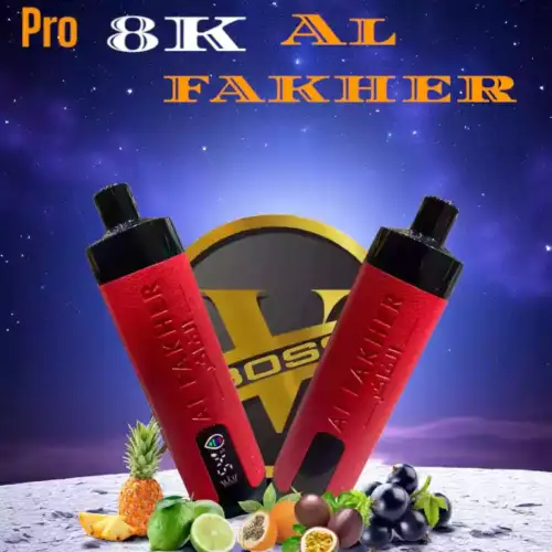 AL Fakher Crown Bar Pro 8000 Züge Entfesseln Sie kräftige Aromen mit Dual Mesh Coil und Schnellladung