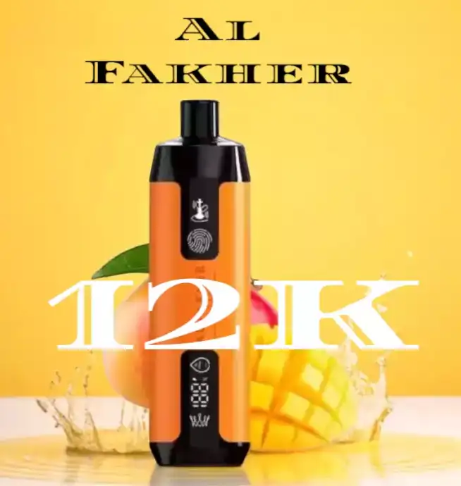 Al Fakher Crown Bar Peach 12000 puffs 22ml 850mAh Mesh Coil LED Display