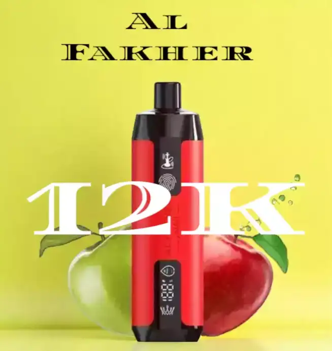 Al Fakher Crown Bar Peach 12000 puffs 22ml 850mAh Mesh Coil LED Display