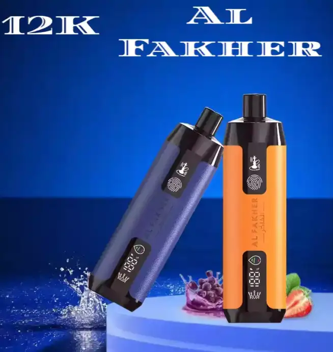 Al Fakher Crown Bar Peach 12000 puffs 22ml 850mAh Mesh Coil LED Display