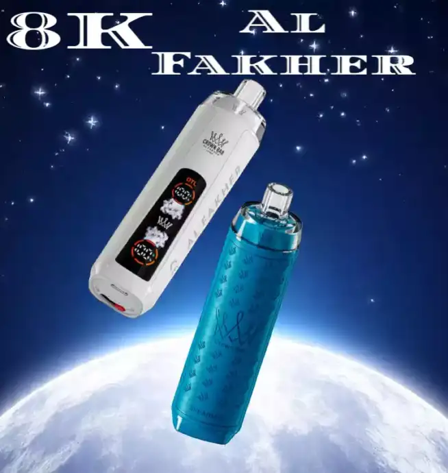 Al Fakher Crystal 8000 Züge Einweg-Vape 18ml E-Liquid 1200mAh Akku Dual Mesh CoilAl Fakher Crystal 8000 Züge Einweg-Vape 18ml E-Liquid 1200mAh Akku Dual Mesh Coil