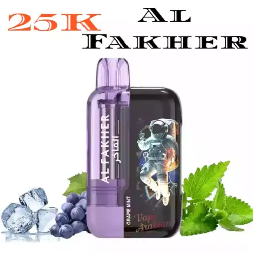 Al Fakher 25K Ultra 25000 Züge Einweg E-Zigarette Grape Mint Erfrischende Minze trifft auf saftige Traube
