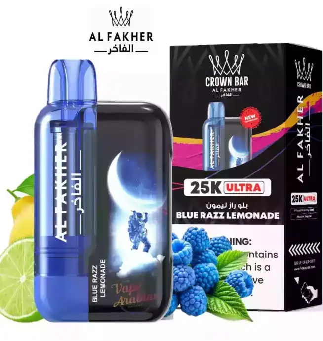 Al Fakher 25K Ultra 25000 Züge Einweg-Vape Blue Razz Lemonade Geschmack