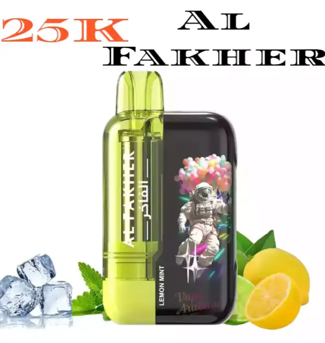 Al Fakher 25K Ultra 25000 Züge – Erfrischender Lemon Mint Geschmack für langanhaltenden Genuss