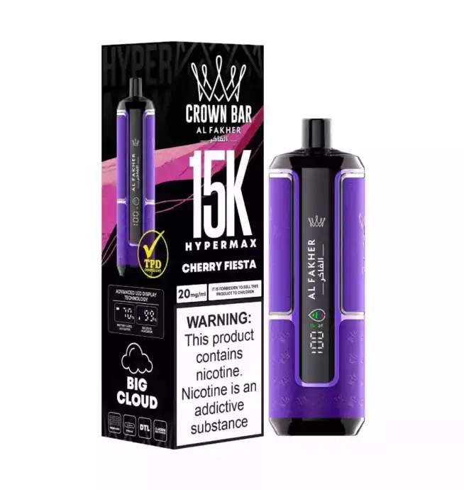 Al Fakher Crown Bar 15000 puff monouso vape 22 ml mesh coil tipo C