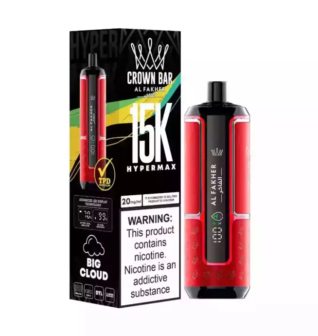 Al Fakher Crown Bar 15000 puff monouso vape 22 ml mesh coil tipo C