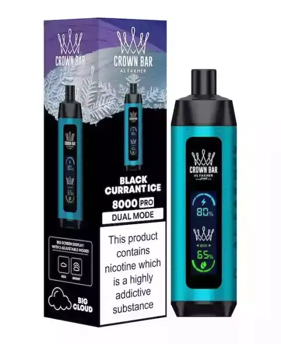 Al Fakher Crown Bar 8000 Züge Blackcurrant Ice