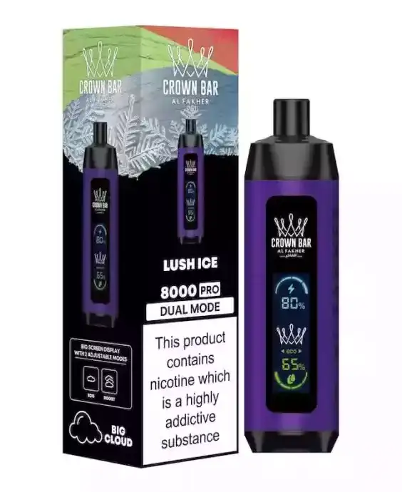 Al Fakher Crown Bar 8000 Züge – Lush Ice Frischekick