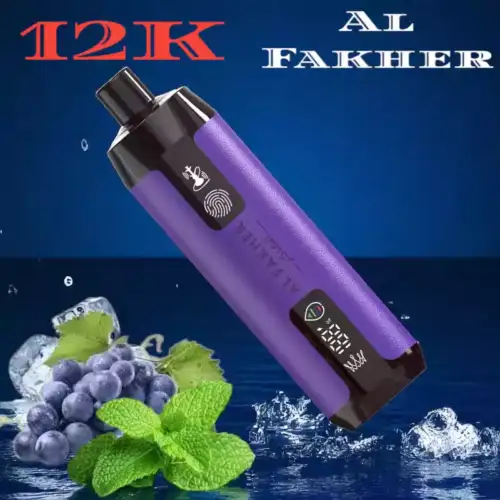 Al Fakher Crown Bar Peach 12000 Züge Sound Traube Minze Geschmack