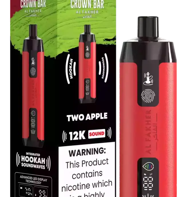 Al Fakher Crown Bar Peach 12000 Züge Sound Two Apple Genuss